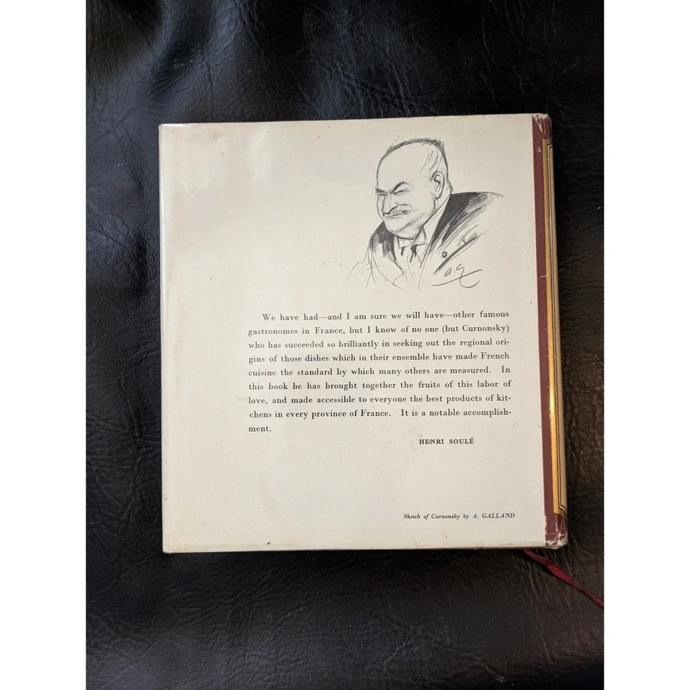 Traditional Recipes of the Provinces of France Curnonsky French Cookbook Vintage